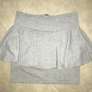 Short mini skirt light Gray